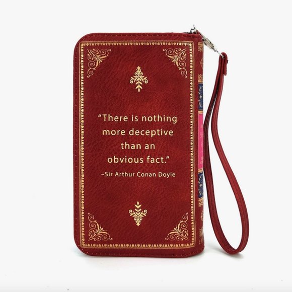 Sherlock Holmes Book Wallet - Wristlet - Book Lover Gifts - Picture 4 of 8